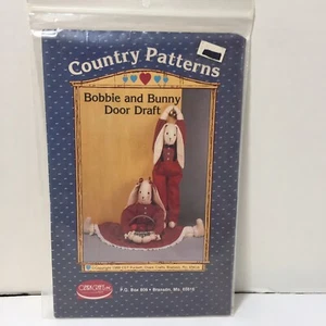 Bobbie and Bunny Door Draft Stopper Pattern 33" Ozark Crafts - Picture 1 of 3