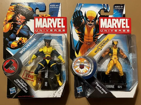 Marvel Universe 3.75 Lot Wolverine and Astonishing Wolverine Cover