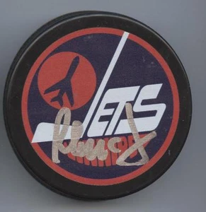 PAUL MacLEAN SIGNED WINNIPEG JETS HOCKEY PUCK w/ COA - Picture 1 of 1