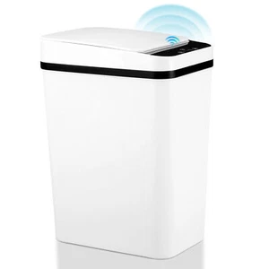 Trash Can Automatic Touchless Free High-capacity Stainless Steel Garbage Can a - Picture 1 of 12