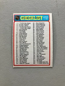 1978-79 O-Pee-Chee Hockey Checkliste # 24 unmarkiert - Bild 1 von 1