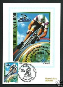Campionati Mondiali Ciclismo Juniores - Cartolina Filatelica Uff. Poste It. 2000 - Picture 1 of 1