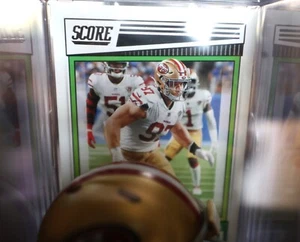 San Francisco 49ers Nick Bosa Mini Helmet Shadowbox w/ NM-MT or Better Card! - Picture 1 of 3
