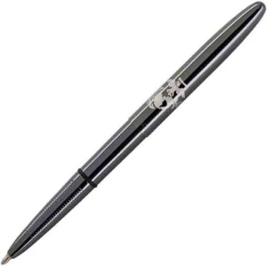 Marine Black Titanium Fisher Space Pen with USMC Logo Laser Engraved -Gift Boxed - Picture 1 of 3