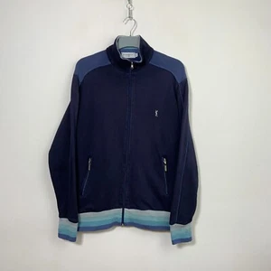 Yves Saint Laurent Vintage Jacket Full Zip Blue Size L - Picture 1 of 7