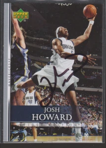 Autografiado 07/08 UD Primera Edición Josh Howard - Mavericks - Imagen 1 de 1