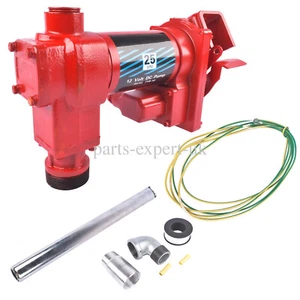 Fuel Transfer Pump 12V 25GPM High Flow DC Transfer Pump Cast Iron Gas Heavy Duty - Picture 1 of 13