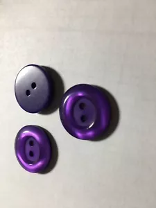 NEW 25 3/4 INCH PURPLE PEARL MIKE FINISH BUTTONS - Picture 1 of 3