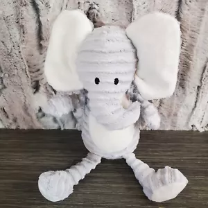 Küken Erbse grau Elefant Plüsch weiße Ohren Bauch gerippt gefüttert Stofftier Lovey - Bild 1 von 5