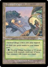 1x Treetop Village UL Urza's Legacy card Magic the Gathering MTG LP
