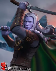 Drizzt Do'Urden - Dungeons & Dragons - Kit impreso en 3D por H3LL Creator - Resina verde - Imagen 1 de 8