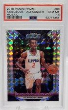2018 Panini Prizm Okc Shai Gilgeous-Alexander Silver Mosaic Rookie #89 PSA 10 RC