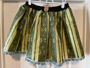 Disney Girls Frozen Anna Green Glitter Tutu Costume Skirt Large 10/12 Disneyland - Picture 1 of 7