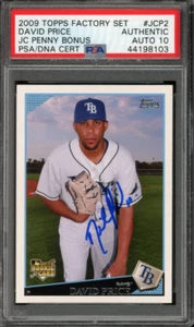 David Price Signed 2009 Topps Factory Set JC Penny Bonus Rookie Card Gem Mint 10 - Picture 1 of 2