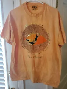 Vintage Fish Guava Beach Single Stitch Peach Orange T Shirt 1996 Size Large - Picture 1 of 9