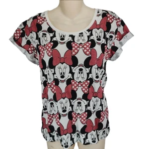 Disney Minnie Mouse T-Shirt Damen Medium M Kurzarm Stretch Tee - Bild 1 von 5