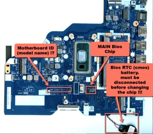 BIOS Chip for Lenovo V340-17IWL, V140-15IWL (IdeaPad) For motherboard NM-C091 - Picture 1 of 4