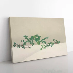 Grüne Pflanzen von Kamisaka Sekka Leinwand Wandbild Kunstdruck gerahmtes Bild Wohndeko - Bild 1 von 6