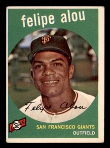 1959 Topps Baseball #102 Felipe Alou VG/EX