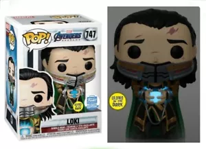 Loki GITD Avengers End Game Limited-Edition Funko Exclusive Bobble-Head - Picture 1 of 8