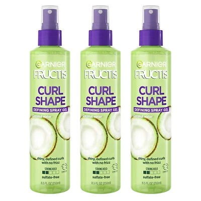 PACK DE 3 GEL SPRAY DEFINIDOR FORMA RIZO ESTILO GARNIER FRUCTIS PARA CABELLO RIZADO 8,5  Foto 1 de 4