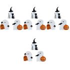  12 Pcs Wooden Ghost Jewelry Party Decoration Halloween Party Decorations