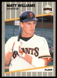 1989 Fleer #346 Matt Williams Giants *5307