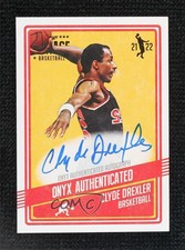 2021-22 Onyx Vintage Auto Clyde Drexler #VACD Auto HOF
