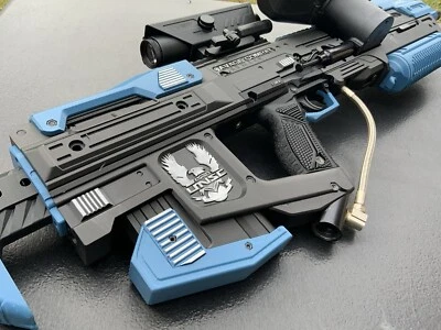 Savage Combat Halo MA40 Assault Rifle Tippmann A5 Paintball Marker W/VISM Scope - Image 1 of 4