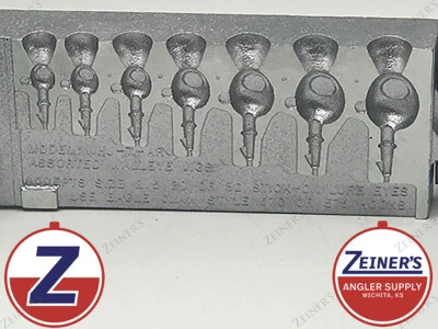 3418 New Do-It Walleye Jig Mold - 7 assorted sizes 1/16 through 5/8 oz - Image 1 of 4