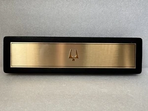 Bulova Accutron Black Mens Wrist Watch Presentation Box - Orange Felt Lining - Picture 1 of 20