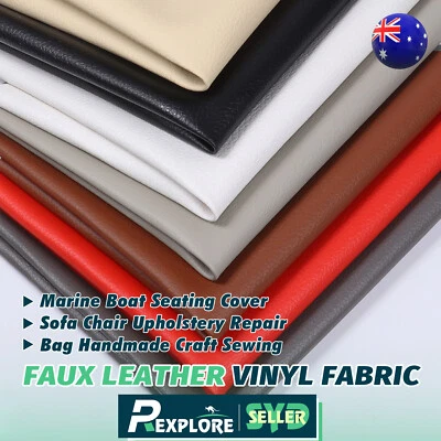 Imitation Leather Vinyl Fabric Car Boat Seat Home Furniture Upholstery Anti-mold - image 1 of 4