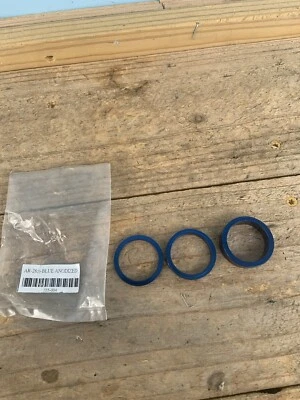 NUEVO Espaciadores de auriculares para bicicleta de carretera de montaña anodizados azules de 28,6 mm - 3,5 y 10 mm Foto 1 de 2