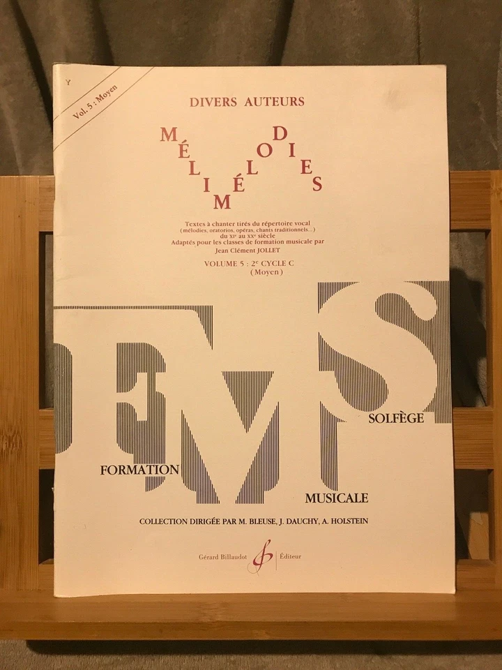 J.-C. Jollet Mélimélodies divers auteur partition chant piano FM ed. Billaudot