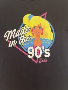 Barbie T-shirt “Made In The 90s” Official Mattel Shirt Black