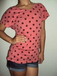 NEW VOLCOM WOMEN DOTS LOGICAL SERIES TEE TOP SHIRT S SMALL code XX40 - Picture 1 of 5