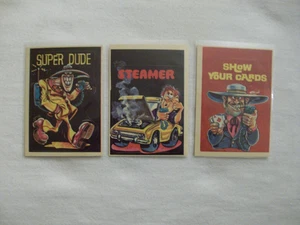 (3) 1978 DONRUSS CB CONVOY CODE STICKERS w/SUPER-DUDE,STEAMER,SHOW YOUR CARDS - Picture 1 of 2