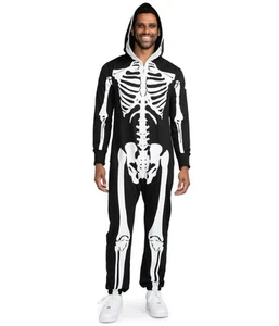 Tipsy Elves MEN'S IRIDESCENT SKELETON COSTUME NWOT Size L - Picture 1 of 2