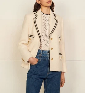 Sandro Paris Women's Jacket Size 34 FR / XS Wool Blend SFPVE00570 - Picture 1 of 10