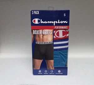 Champion Performance Boxer Briefs Size Small 3-Pack - Picture 1 of 3
