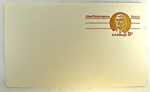 US POSTAL CARD SCOTT #UX69 JOHN WITHERSPOON 9C MNH, 1975-76 - Picture 1 of 2