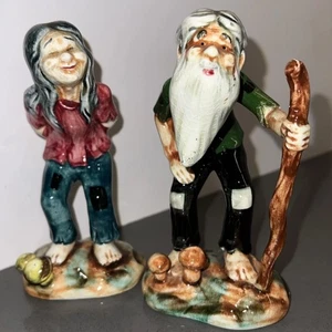 Ucagco Old Couple Figurines - Picture 1 of 6
