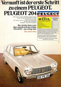 3w28832/ Alte Reklame aus 1973 – PEUGEOT 204 - Picture 1 of 1