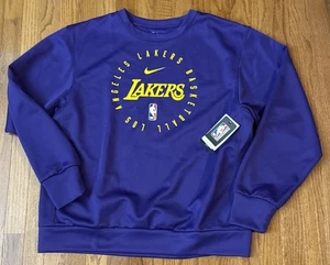 Los Angeles Lakers Nike Spotlight On-Court Practice Pullover Sweatshirt Large - Foto 1 di 1
