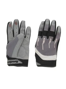 Race-Driven ATV MX Off Road Silicone Fingertip Riding Gloves Silver - Picture 1 of 10