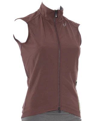 Velocio Signature Softshell Cycling Vest Women SMALL Brown Road Bike Gravel - Image 1 of 4