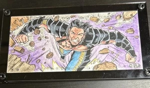 2021 Marvel Premier Namor 3 pannelli schizzo libretto scheda 1/1 Edde Wagner - Foto 1 di 2