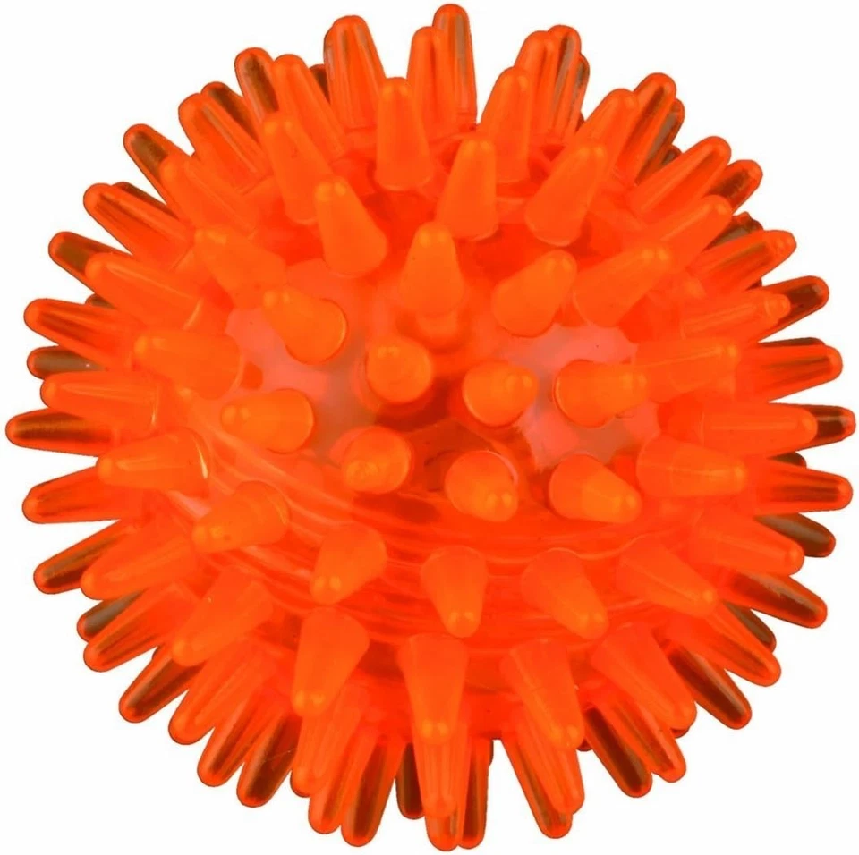 Bright Orange Flashing Dog Ball (5cm) - Fun and Durable Toy for Puppies - Image 1 of 1