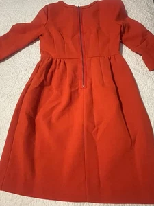 abito donna j crew rosso pomodoro taglia 4 elegante - Foto 1 di 8