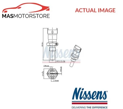 COOLANT TEMPERATURE SENSOR GAUGE REAR NISSENS 207019 P NEW OE REPLACEMENT - Image 1 of 4